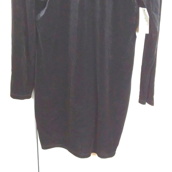 Cara Santana X Nine West Black Velvet Whimsigoth Neutral Dress Winter Sexy Sz.XL - Picture 3 of 12